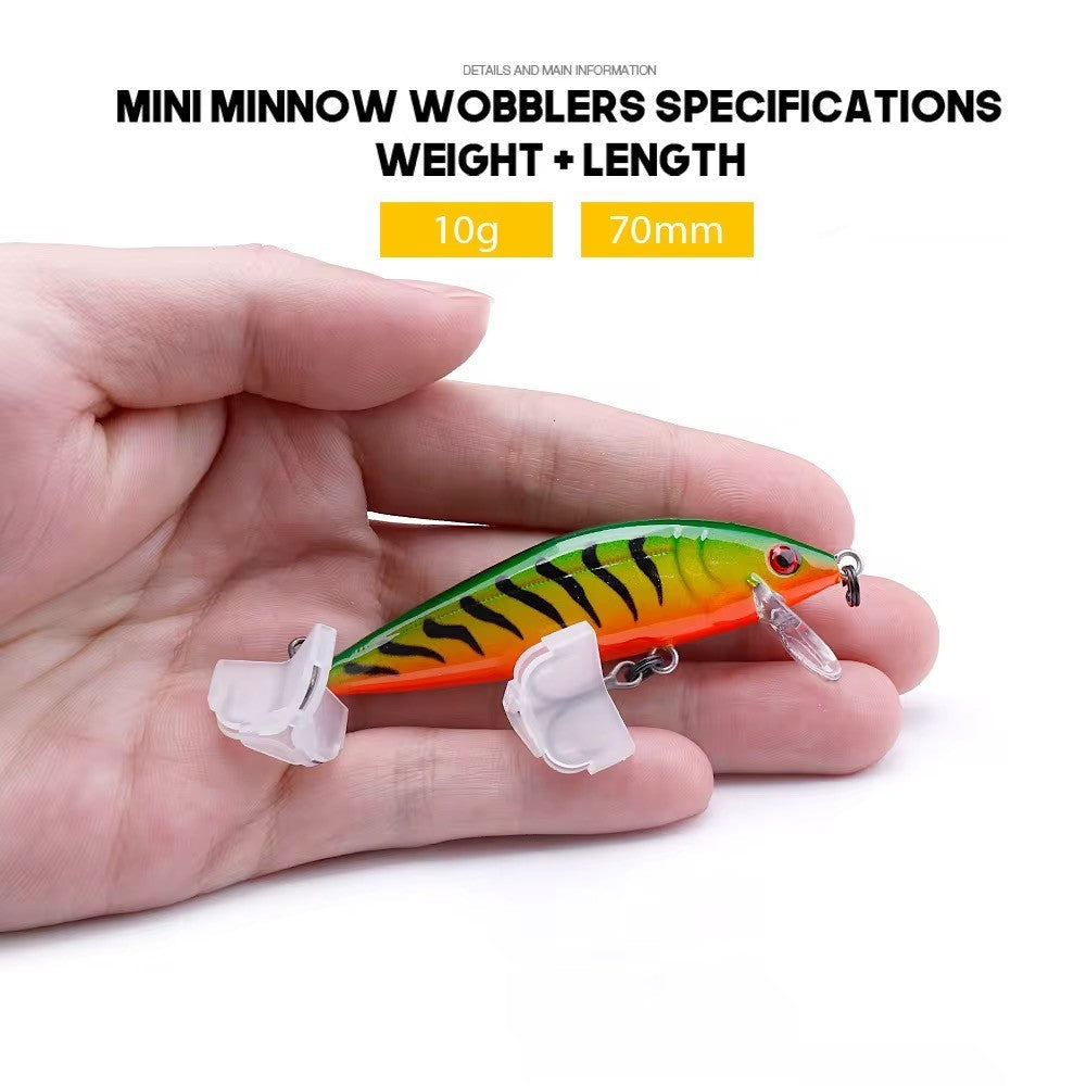 Wobbler Set 3 Stück 70mm 10g Minnow Kunstköder Forelle Barsch Raubfisch Angeln