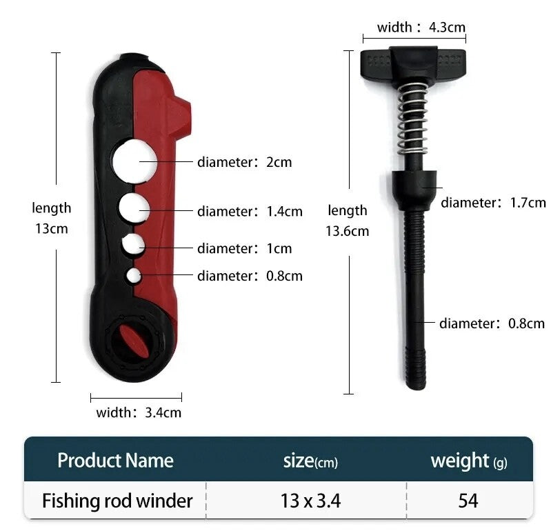 Aufspuler für Angelschnur Mobiler Aufwickler Angelzubehör Schnurwickler Angeln