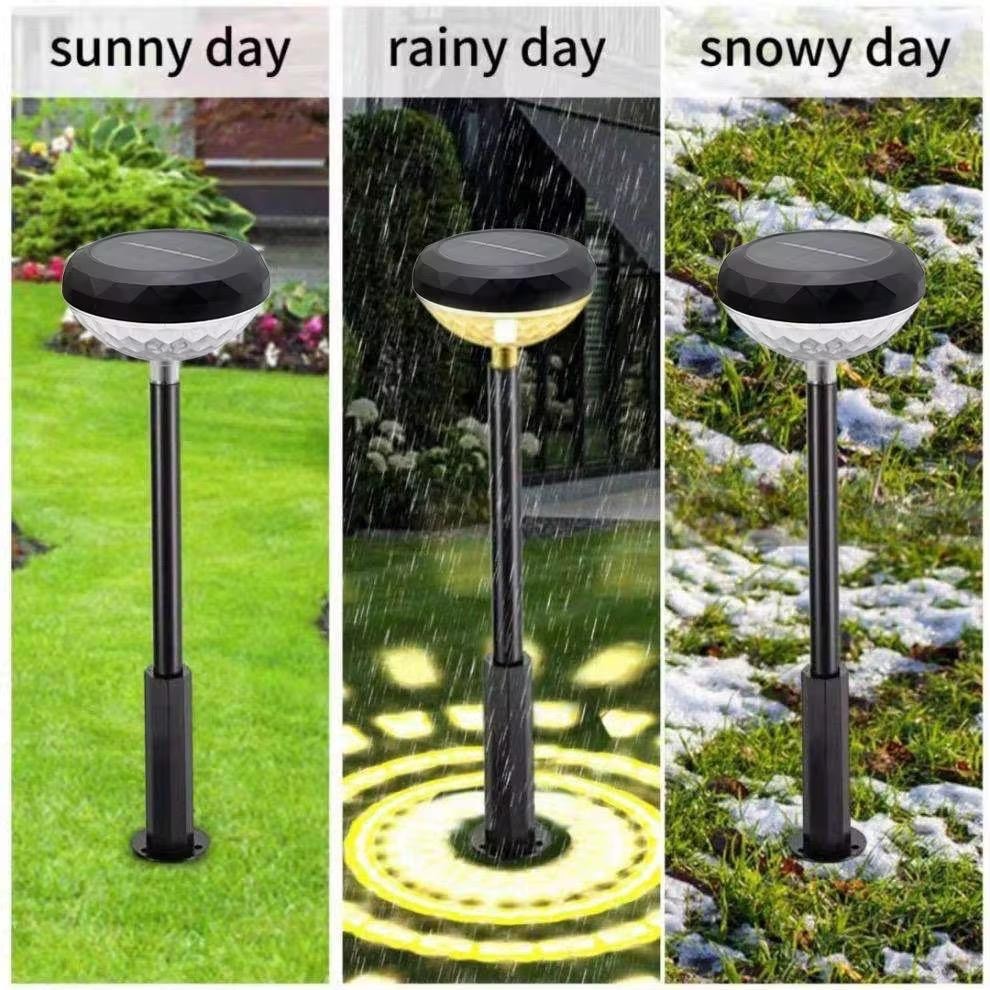 6x Solar Gartenlampe LED Außen Deko Leuchte buntes Licht wetterfest