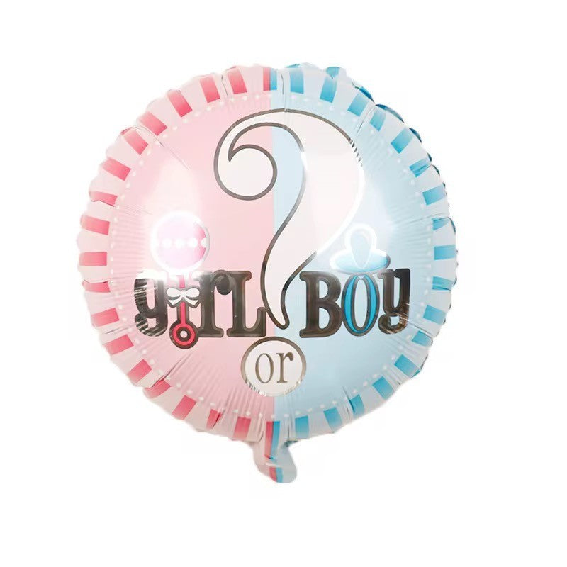 Gender Reveal Baby Party It´s a Girl or Boy Deko Set Junge Mädchen Luft Ballons