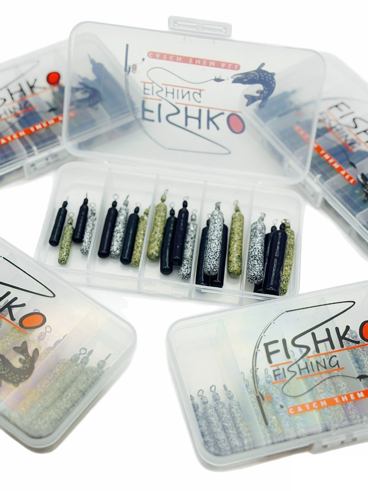 Free Rig Blei Gewichte Box Set von Hand Beschichtet Tarnfarben Tungsten Style