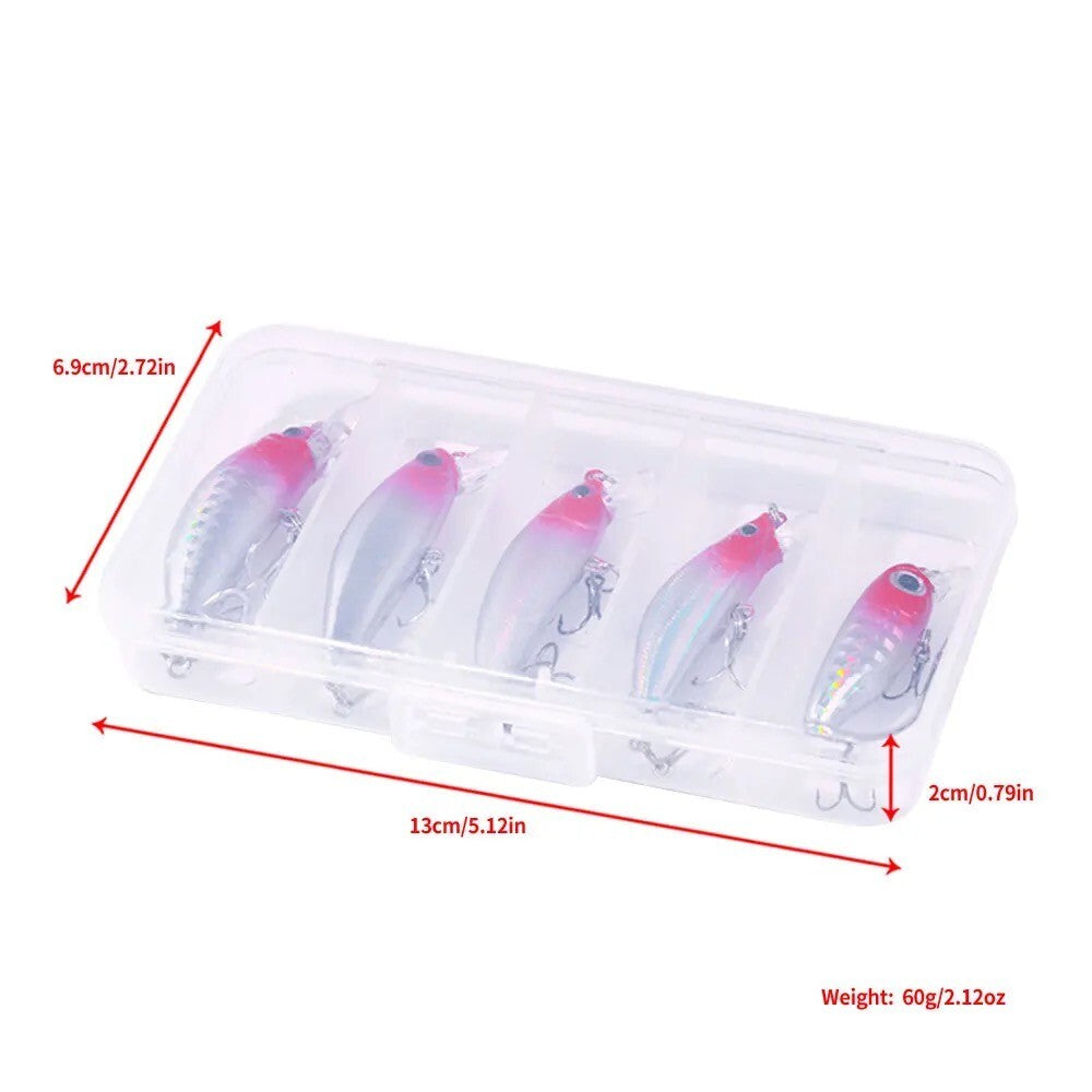 Mini Wobbler Set – 5-teilige Hardbait Kunstköder mit Box