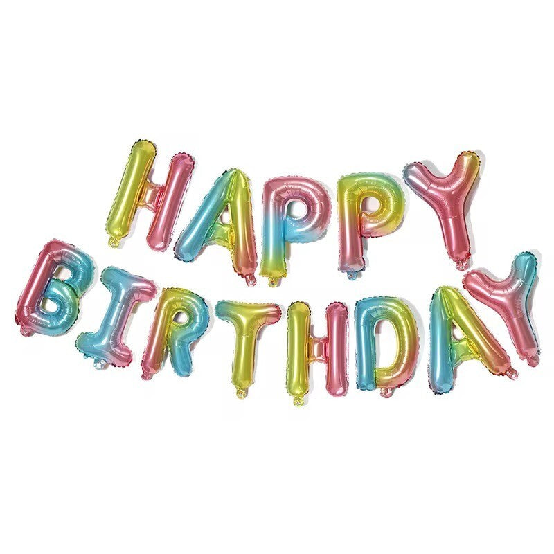 HAPPY BIRTHDAY GIRLANDE Geburtstag Luftballons / Folienballon Party Deko Ballon