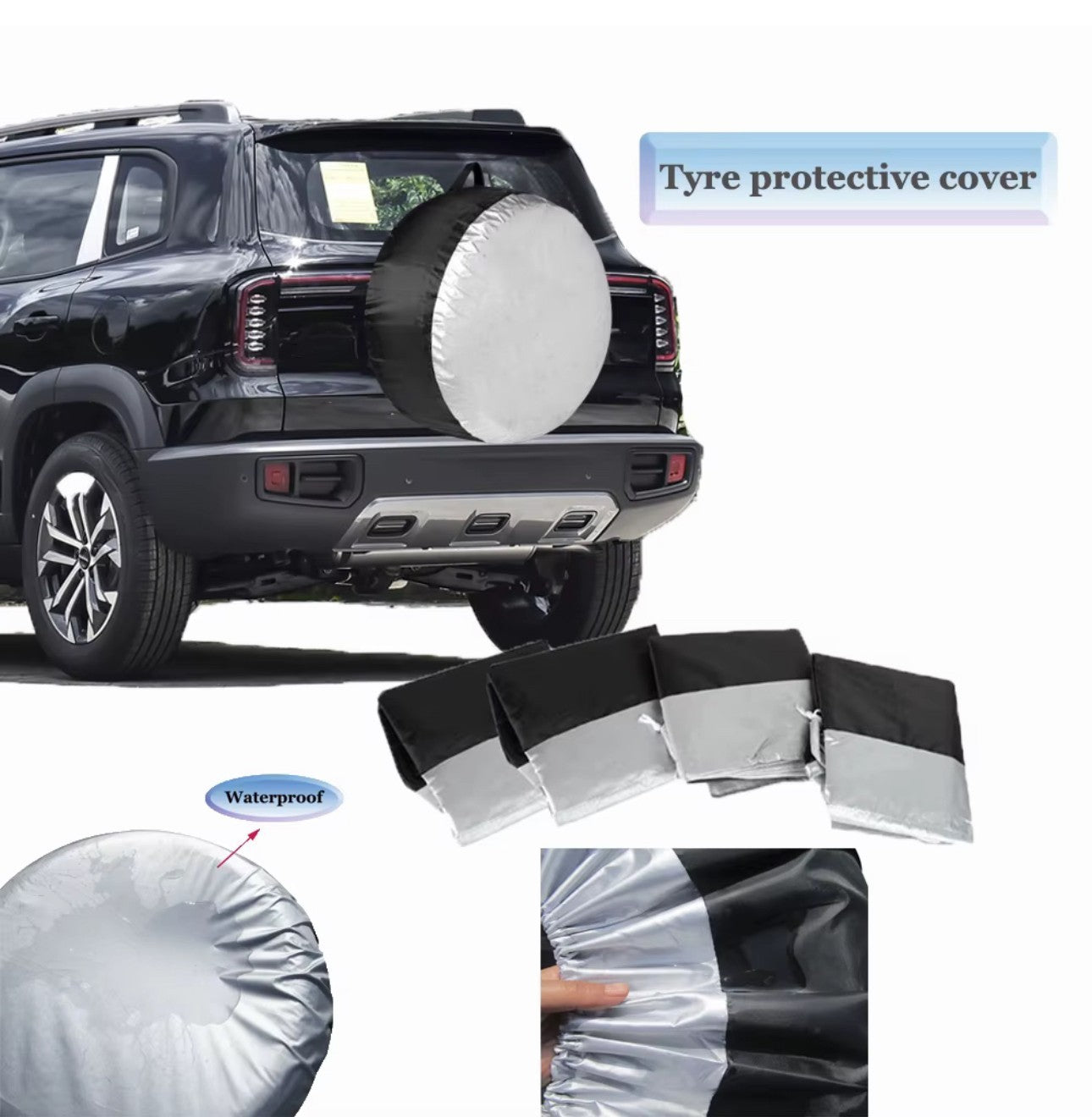 Reifenabdeckung Universal Reifentasche 13”-21” Reifenschutz mit Griff SUV Auto