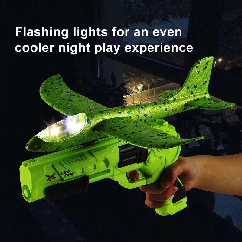Flugzeug Pistole Kinder Spielzeug mit licht Kugel Pfeil mit Saugnapf Spiel Waren