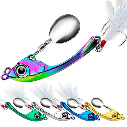 Jig Spinner Blinker Spin Tail Angelköder für Barsch Hecht & co