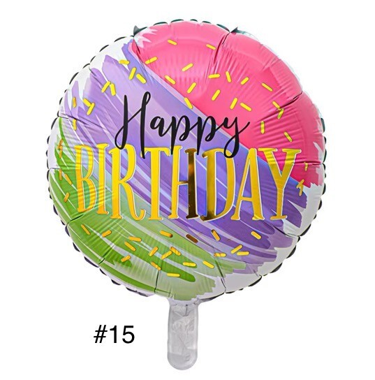 Folienballon 2er Pack Geburtstag Luftballons Happy Birthday Helium Ballon Dekoration