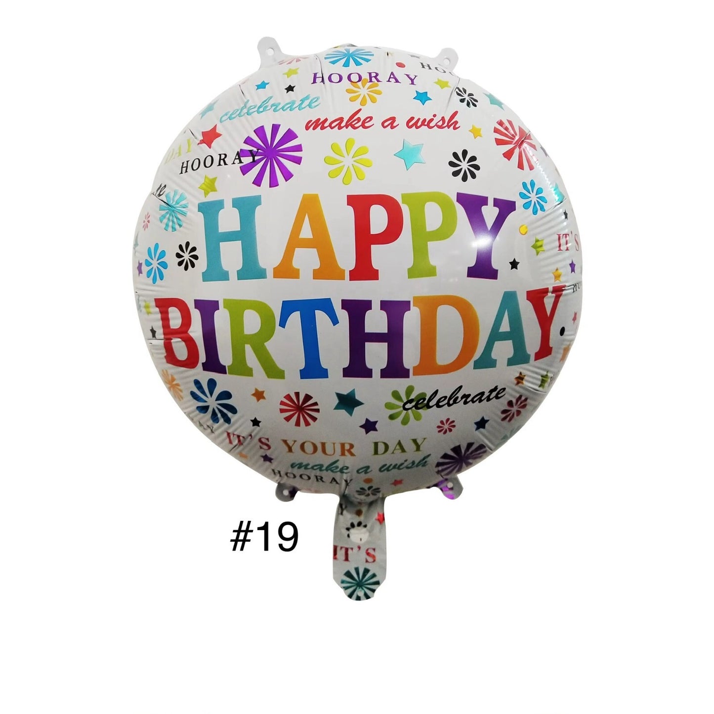 Folienballon 2er Pack Geburtstag Luftballons Happy Birthday Helium Ballon Dekoration
