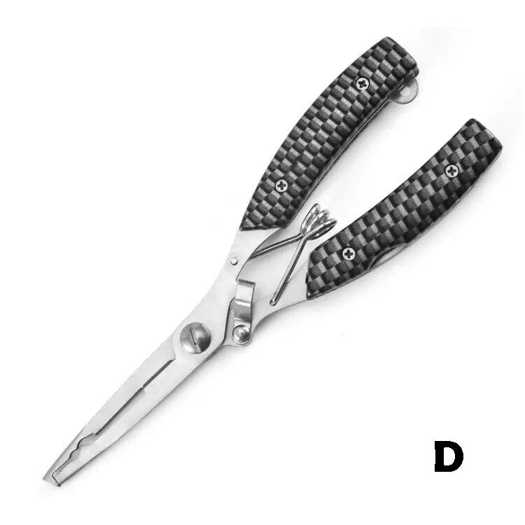 Multifunktions Angelzange mit Messer & Säge inkl. Tasche & Flexband