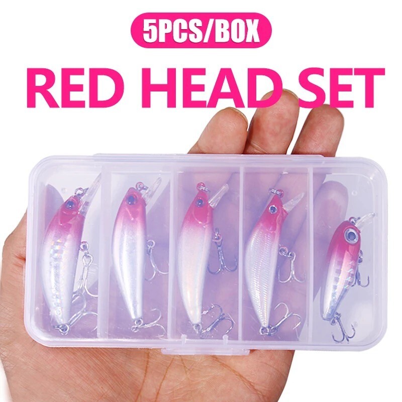 Mini Wobbler Set – 5-teilige Hardbait Kunstköder mit Box