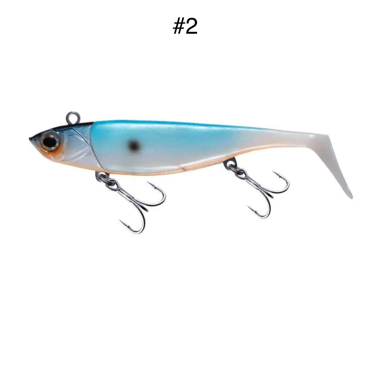 Gummifisch mit Blei Kopf 95mm 22,4g Angelköder Raubfisch Köder Hecht Barsch