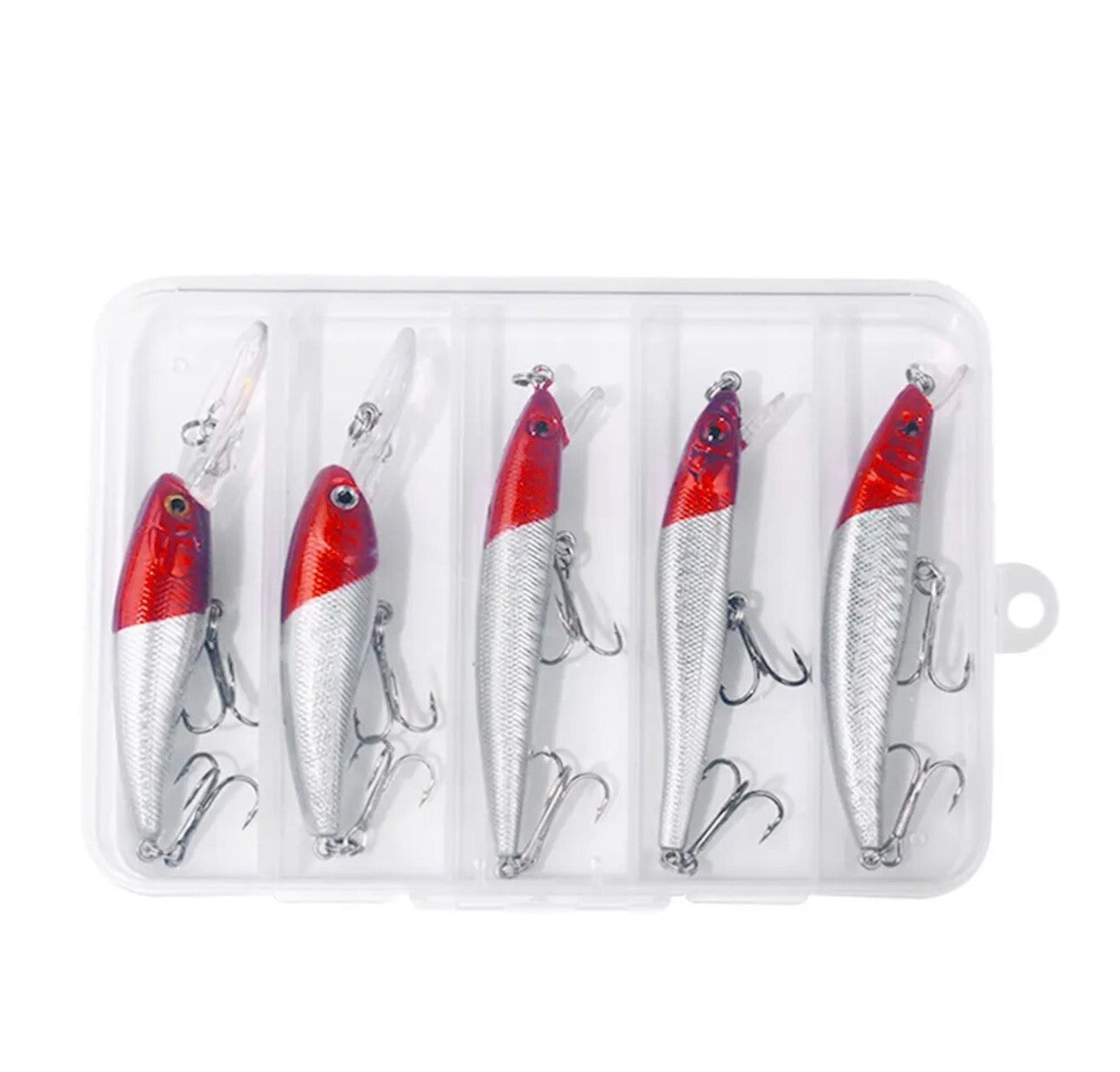 5-teiliges Wobbler Set für Hecht, Zander & Barsch – schwimmende Kunstköder