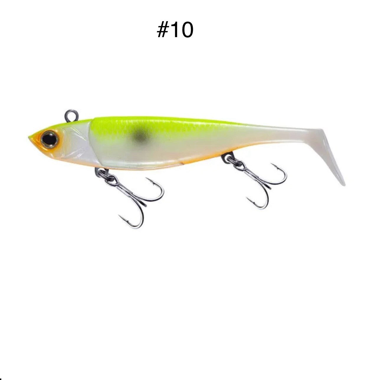 Gummifisch mit Blei Kopf 95mm 22,4g Angelköder Raubfisch Köder Hecht Barsch
