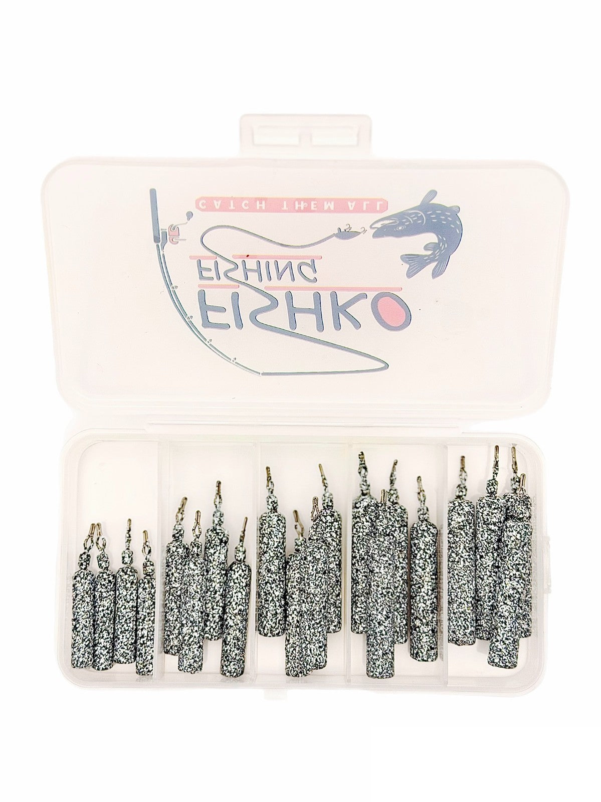 Drop Shot Blei Gewichte Box Set von Hand Beschichtet Tarnfarben im "Tungsten Style"
