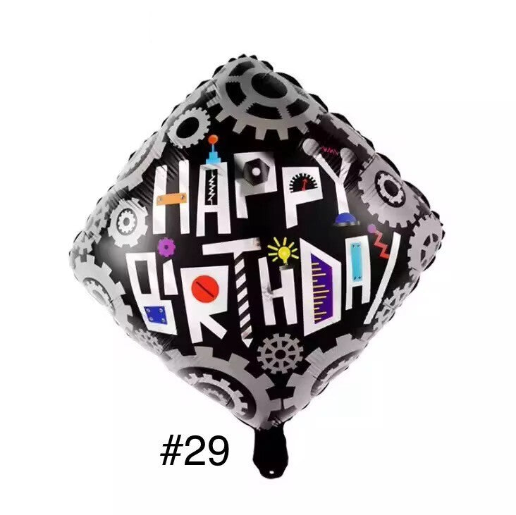Folienballon 2er Pack Geburtstag Luftballons Happy Birthday Helium Ballon Dekoration