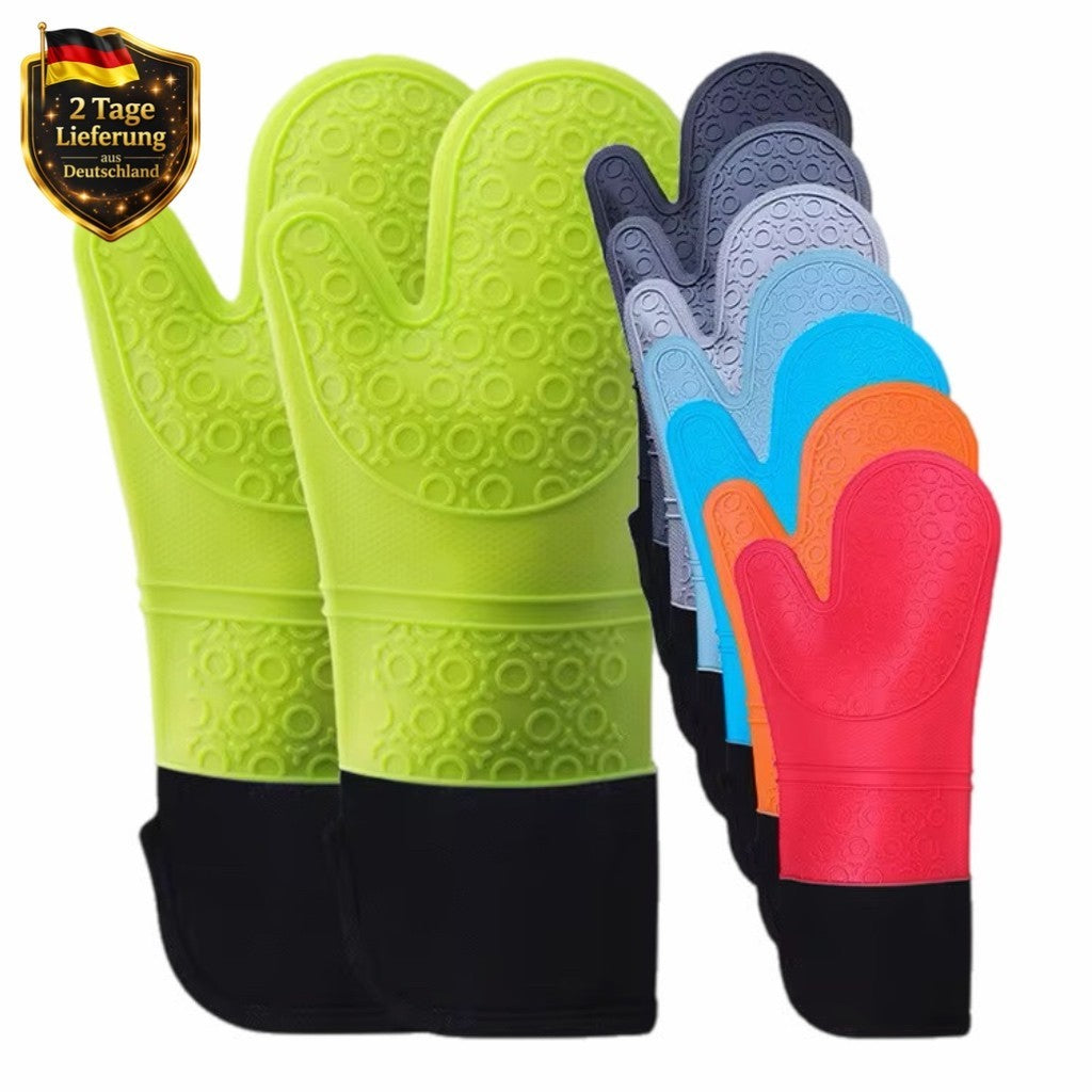Ofenhandschuhe Silikon Backofen Handschuhe Küche BPA Frei Grillen Kochen & Backen