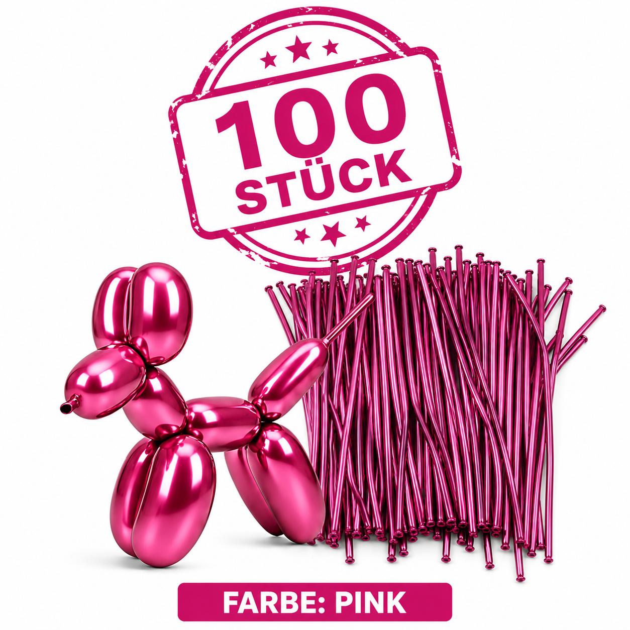 100x Modellierballons Metallic Ballonmodellage XXL Luftballons Ballontiere & co