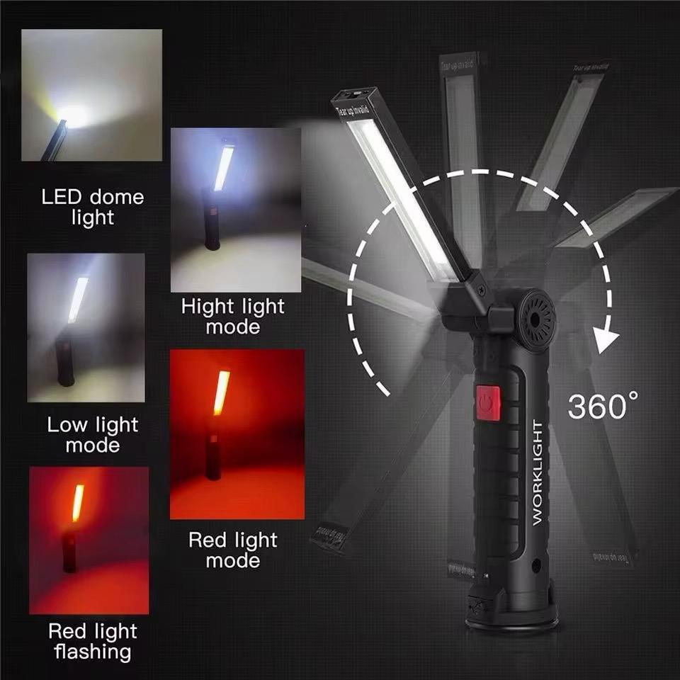 LED KFZ Arbeitsleuchte Akku Magnet Werkstattlampe Taschenlampe Handwerker Licht
