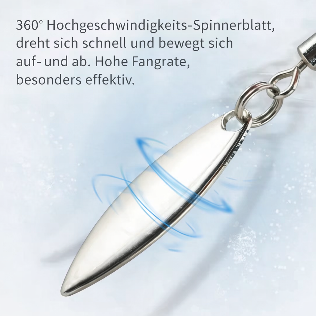 Gummiköder Set mit Spinnerblatt – Jigköder Gummifische inkl. Köderbox