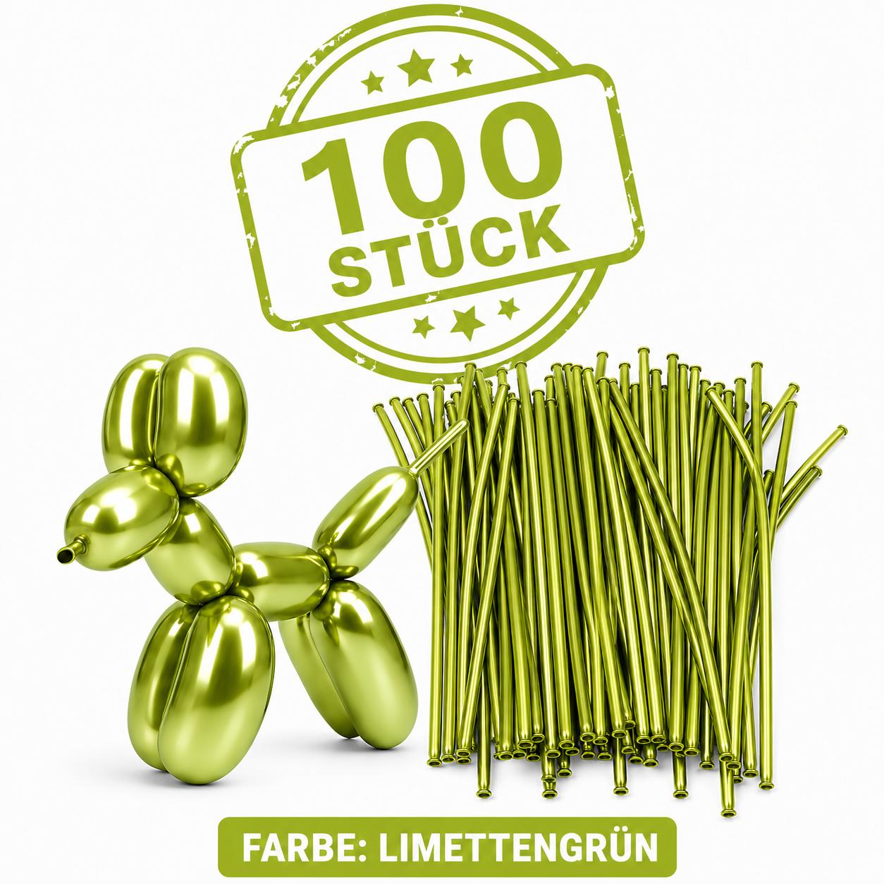 100x Modellierballons Metallic Ballonmodellage XXL Luftballons Ballontiere & co