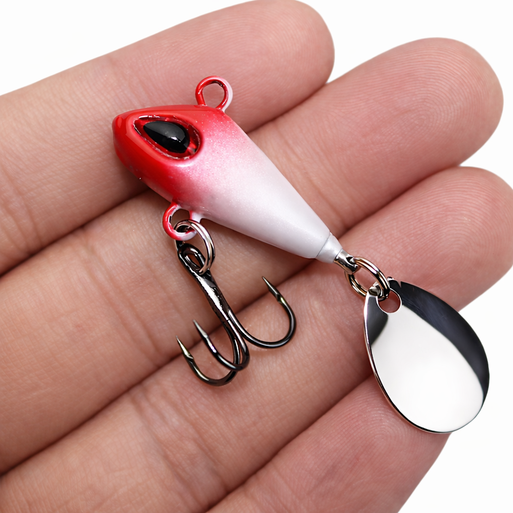 Jig Spinner Set 22 Angelköder mit Spinnerblatt Blinker für Barsch, Hecht & co