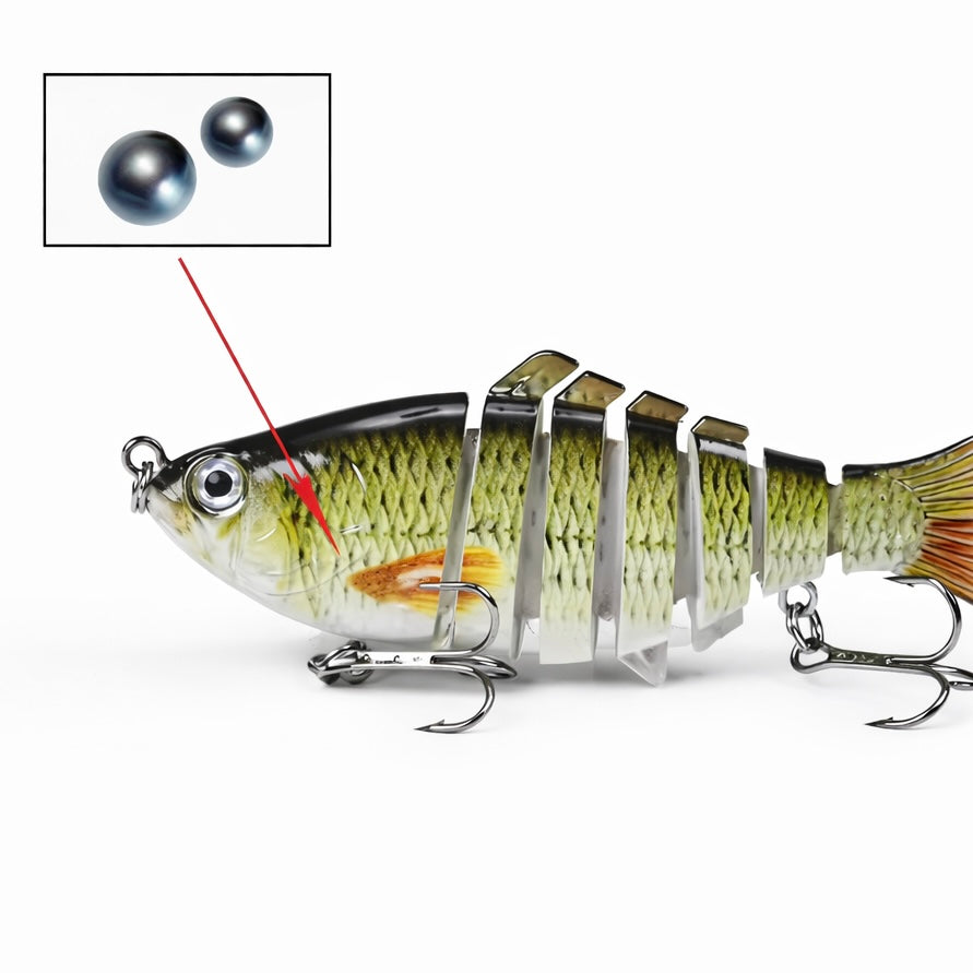 Multi Jointed Swimbait Set – 5 segmentierte Hardbait Kunstköder mit Köderbox