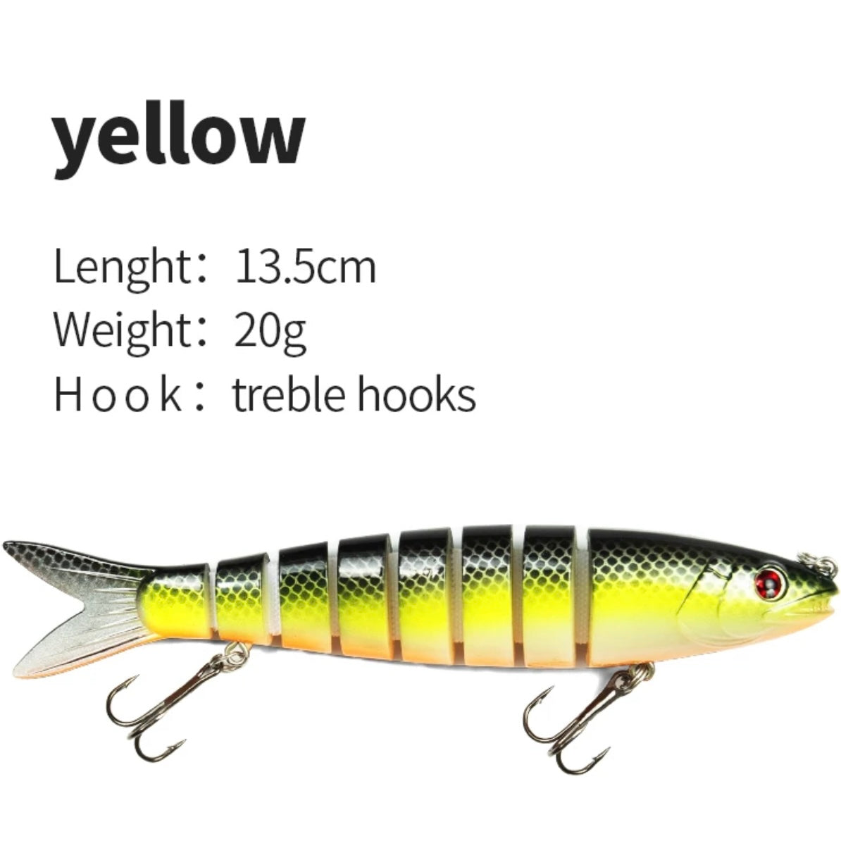 Multi Jointed Swimbait 14 cm / 20 g – sinkender Gelenk-Kunstköder