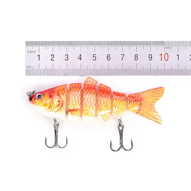 Multi Jointed Swimbait Set – 5 segmentierte Hardbait Kunstköder mit Köderbox