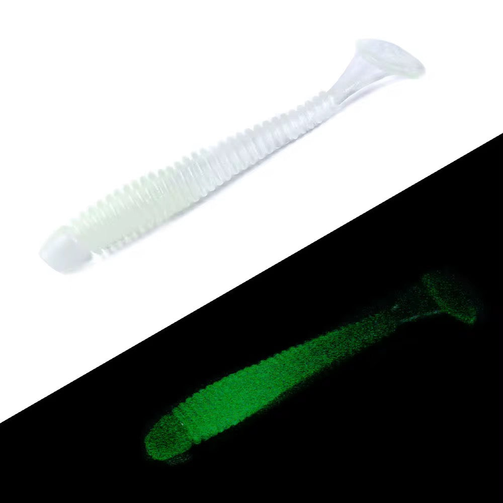 Mini Gummifisch Softbait 5,5cm – UV & Glitzer – 50 Stück Pack