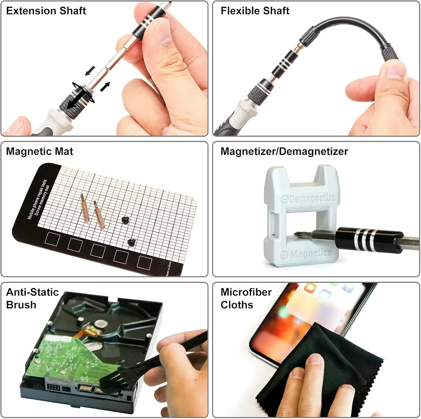 110in1 Präzisions Schraubendreher Set – Smartphone & Elektronik Reparatur