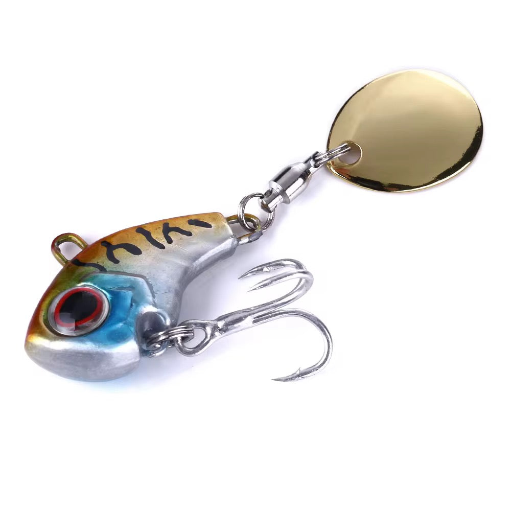 Jig Spinner Set 5er mit Box & Spinnerblätter Raubfisch Köder für Barsch & Hecht