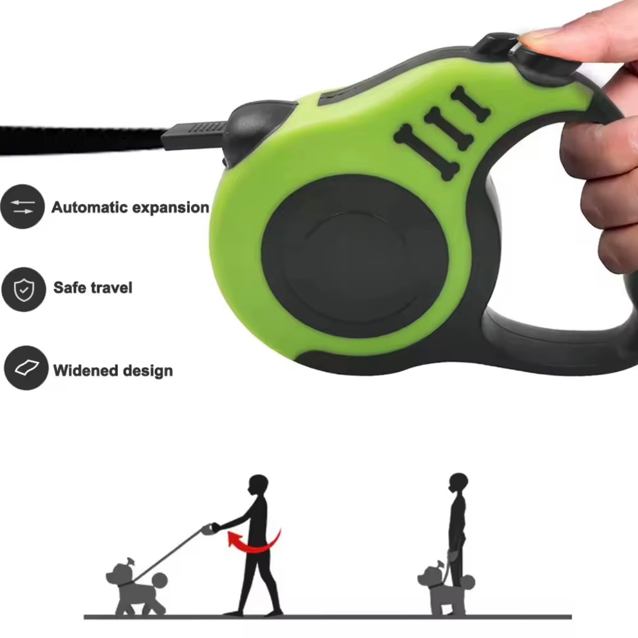 Hundeleine Automatik Hunde Leine New Classic Flexileine Rollleine Gurtleine