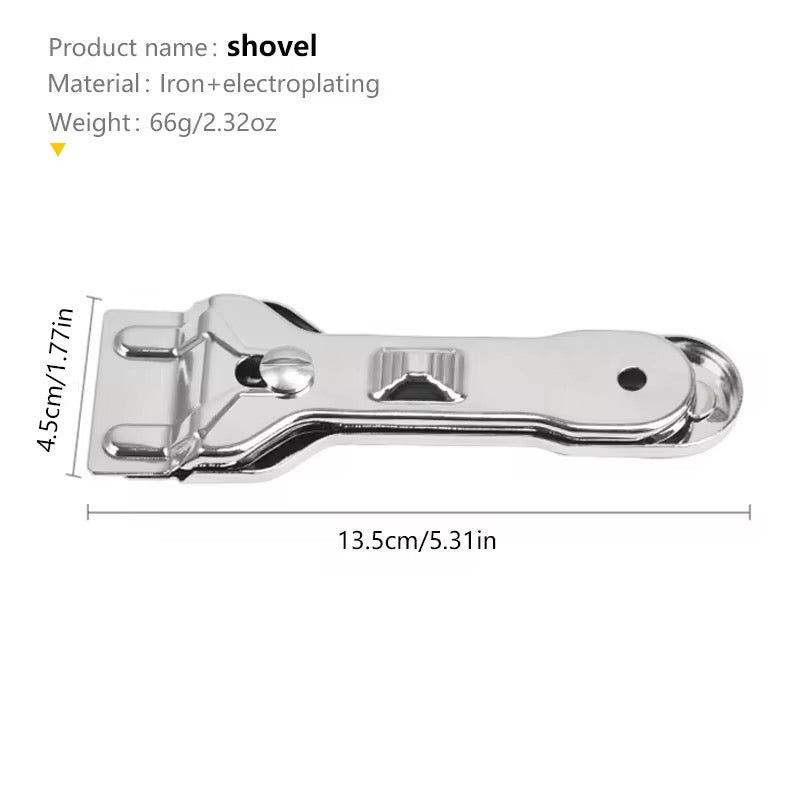 Kochfeldschaber Glasschaber Glas Tapeten Schaber + 6 Klingen Herdplatte reinigen