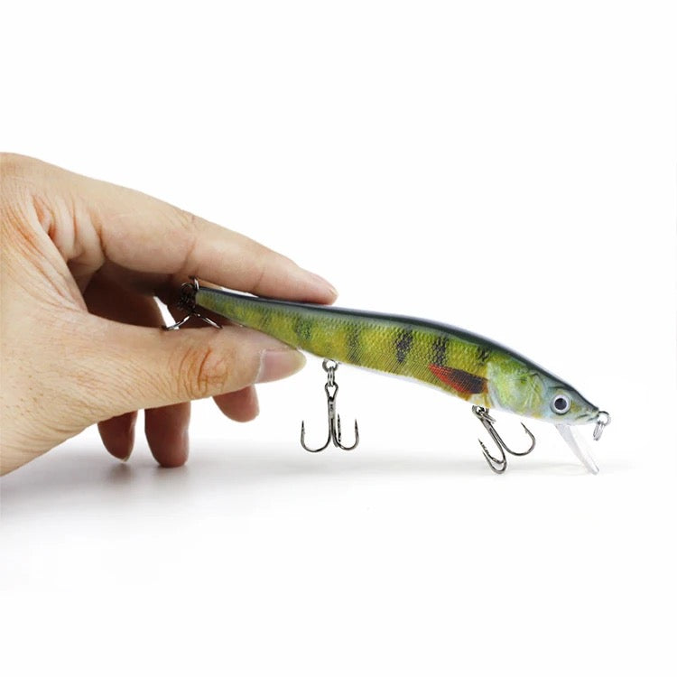5er Set Wobbler Angelköder – Schwimmender Raubfisch Kunstköder mit Rassel