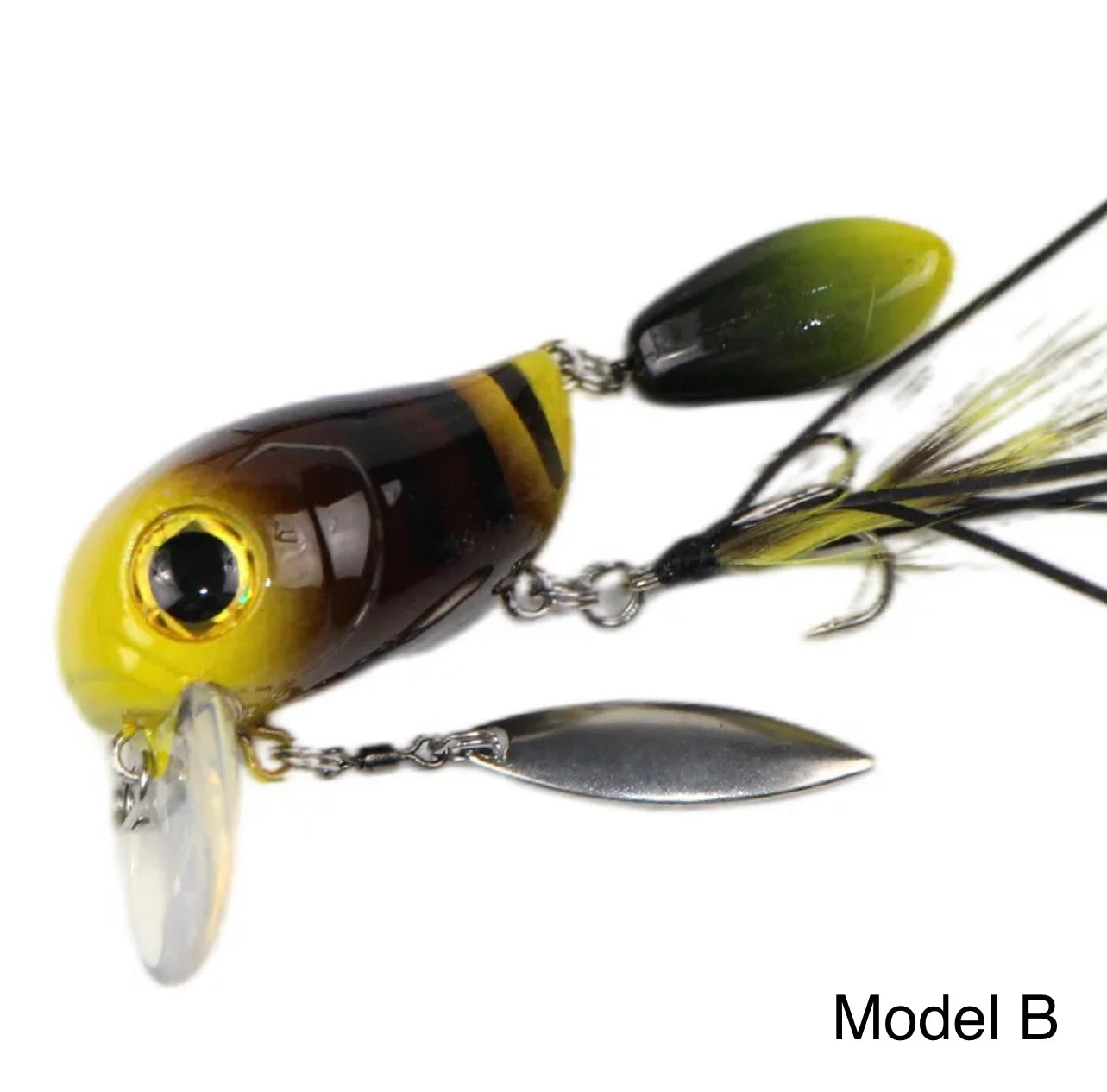 Spinnerbait Wobbler 40mm – Spinnköder mit Spinnerblatt & Federdrilling