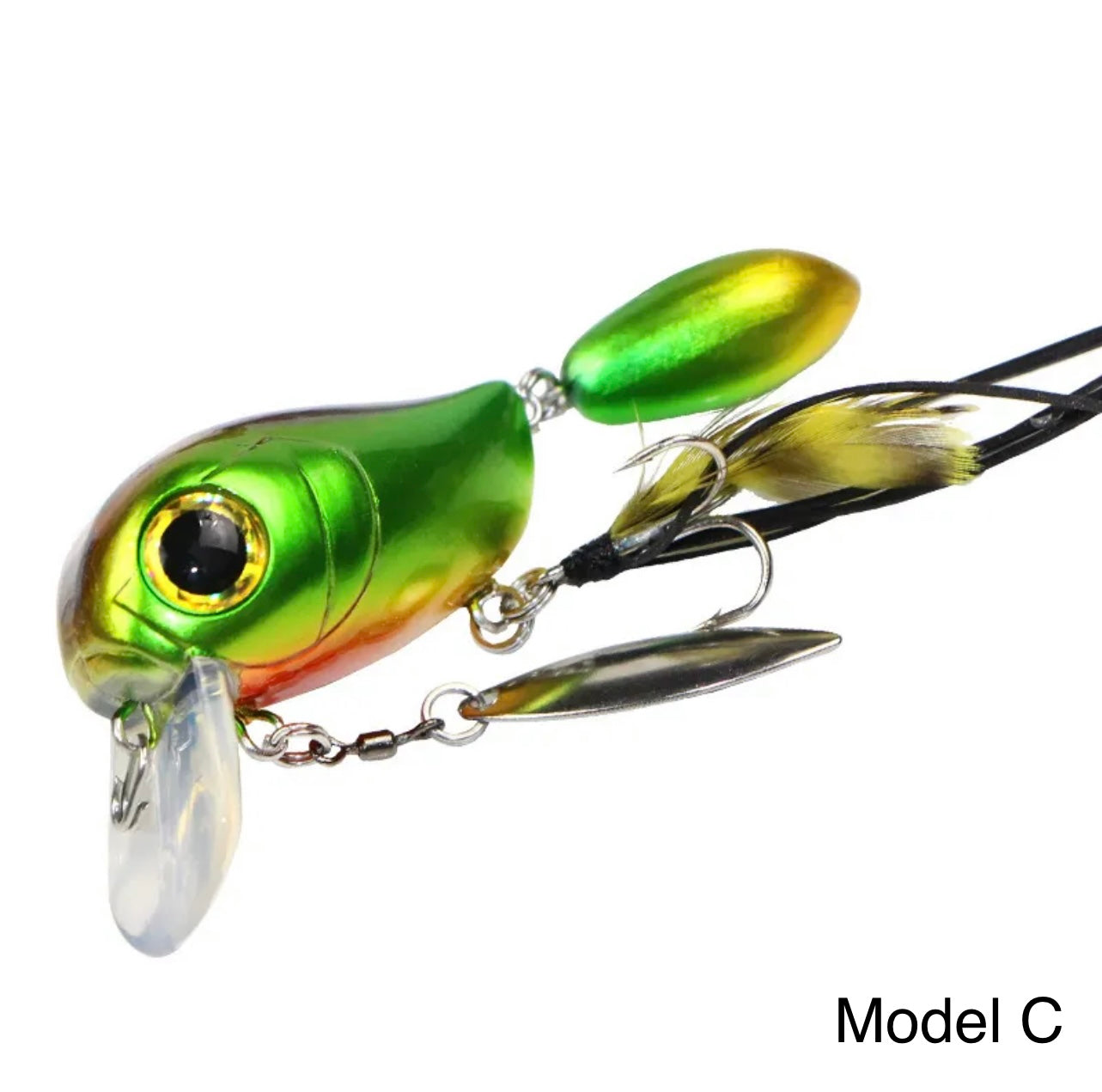 Spinnerbait Wobbler 40mm – Spinnköder mit Spinnerblatt & Federdrilling