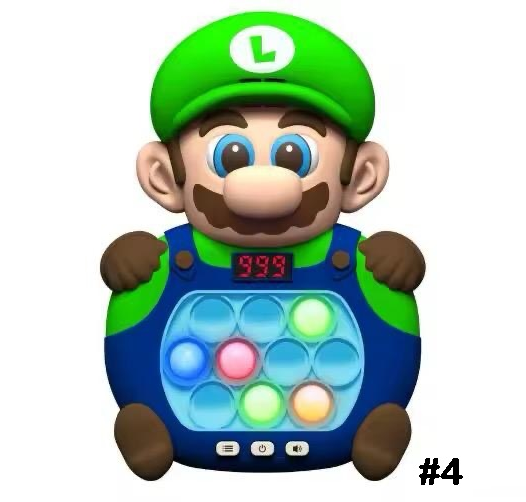 Pop It Spielzeug LED & Sound – 999 Level Elektrisch Knopf Drück Push Game Kinder