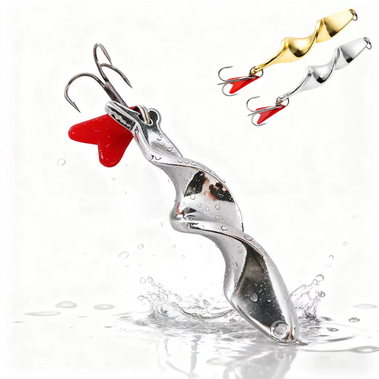 Spinner 360° Rotation Angelköder - Metall Blinker - Kunstköder für Barsch Hecht & co