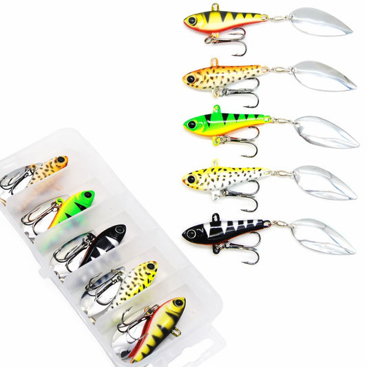 Jig Spinner 20g VIB Köder mit Spinnerblatt Metall Kunstköder zum Raubfischangeln