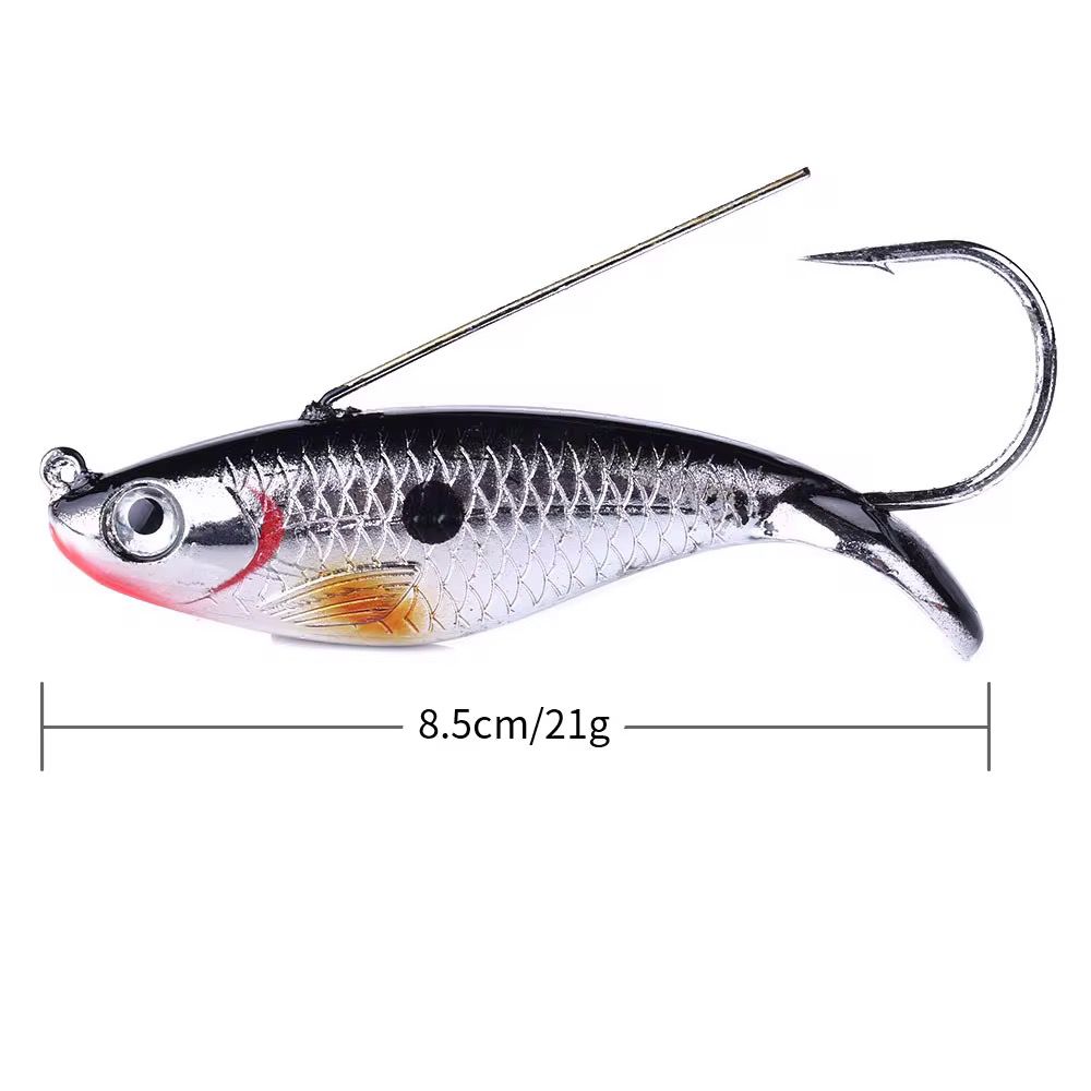Jig Pilker Wobbler 21g mit Krautschutz – 8,5cm Raubfisch Köder
