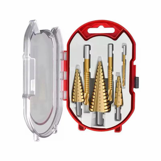 6tlg Stufenbohrer Satz Schäl Bohrer Fräsbohrer Kegelbohrer HSS Senker Set 4-32mm