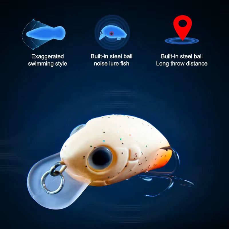 Mini Wobbler Set zum UL Angeln Crankbait Kunstköder für Forelle, Barsch & co