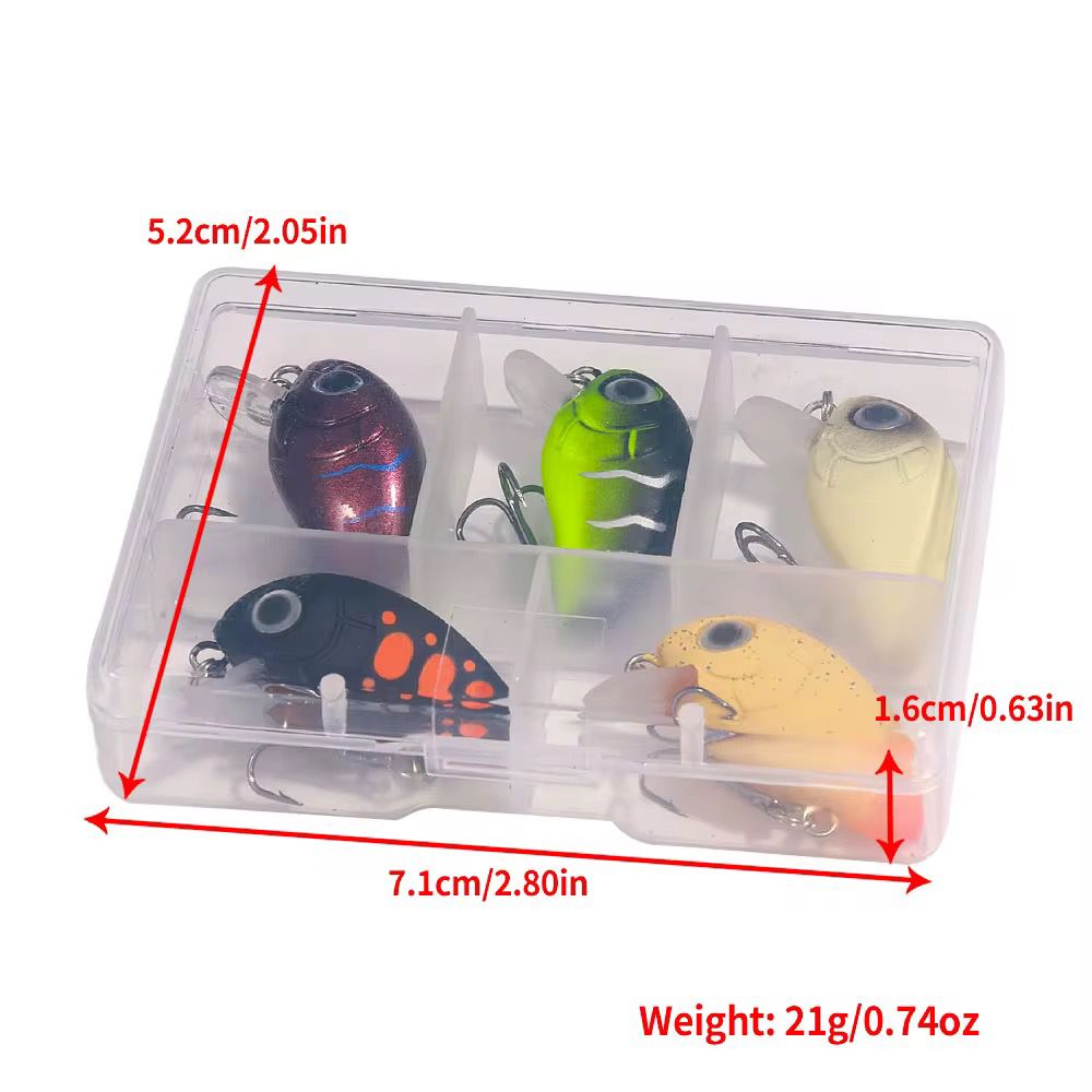 Mini Wobbler Set zum UL Angeln Crankbait Kunstköder für Forelle, Barsch & co