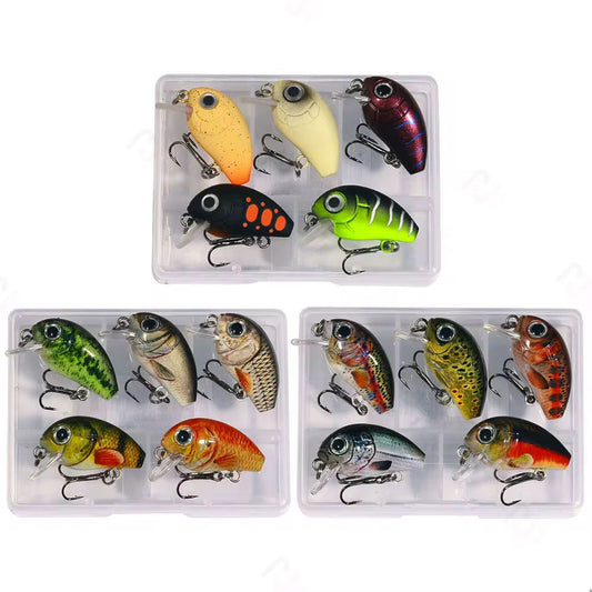 Mini Wobbler Set zum UL Angeln Crankbait Kunstköder für Forelle, Barsch & co