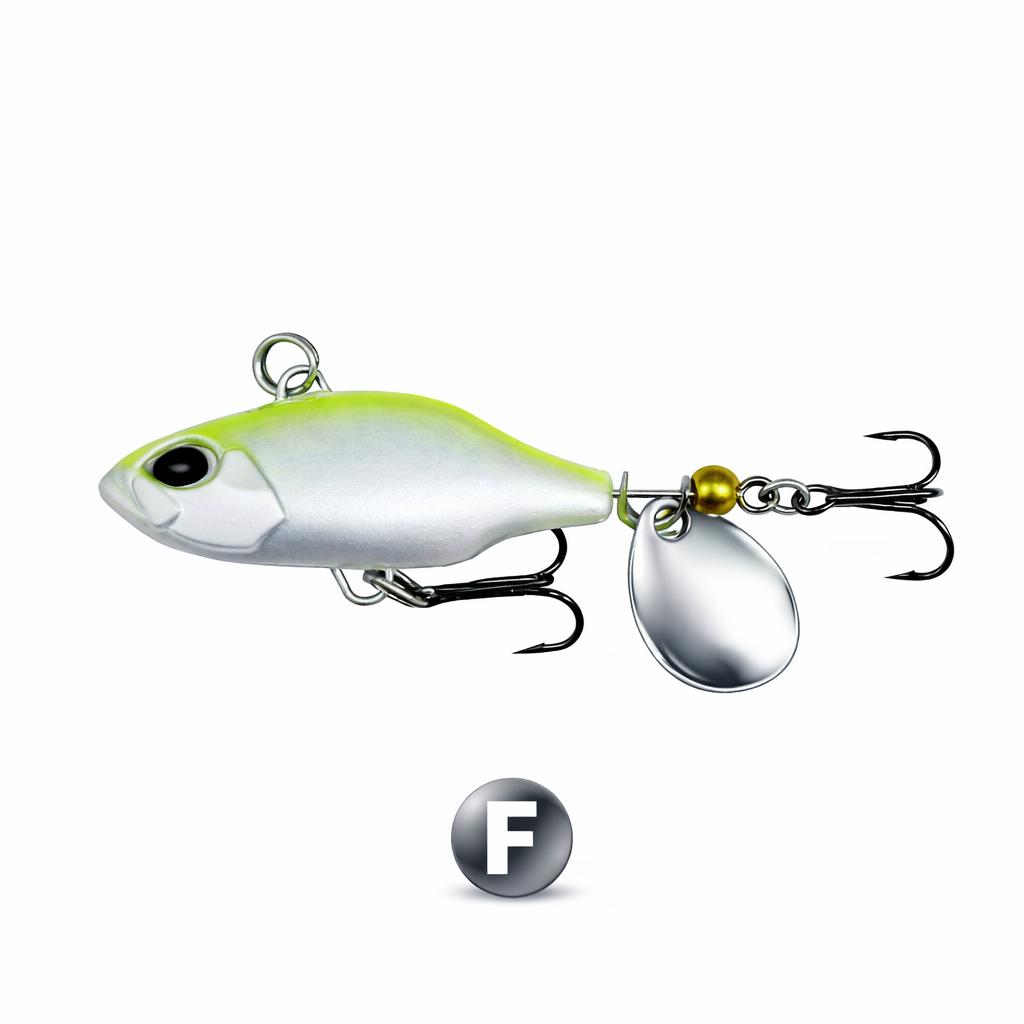 Jig Spinner Set Original Bleikopfspinner Blinker mit rotierendem Spinnerblatt