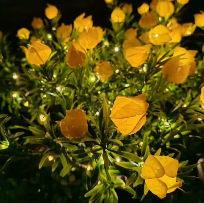 LED Solar Blumen Gartenleuchten Set Gartenlampe für Außen outdoor Solarleuchte