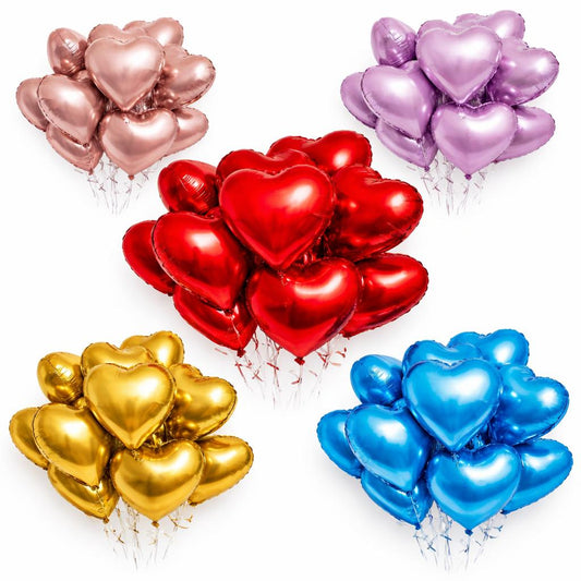 Luftballon Herzen 45 cm Luftballons Herz Helium Ballon Folienballon Deko Party