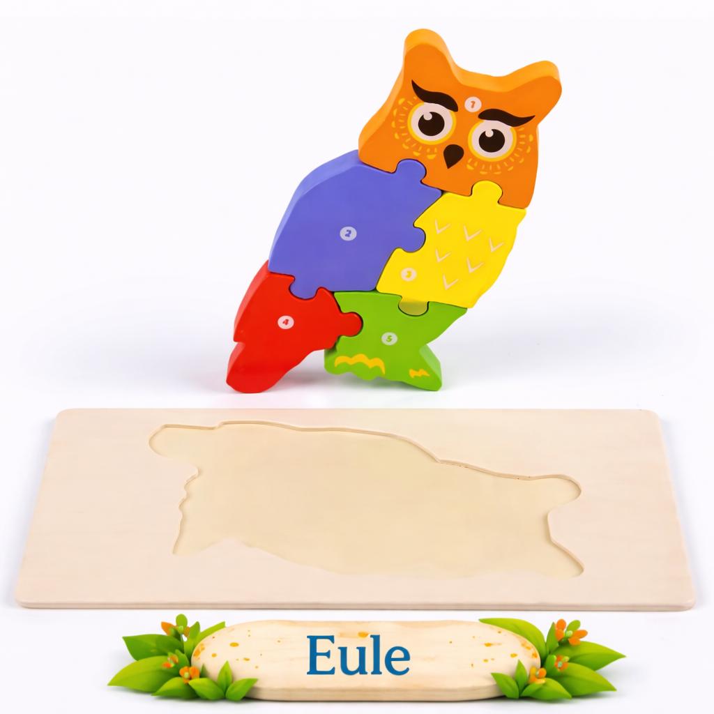 Steckpuzzle Holzspielzeug Puzzle für Kinder ab 1 2 3 Jahren Montessori Spielzeug