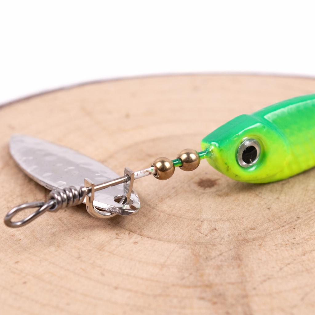 Jig Spinner Angelköder 8-23g Köder mit Rotierendem Spinnerblatt zum Raubfisch Angeln