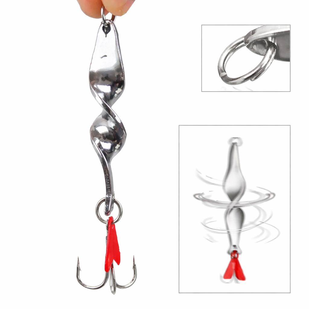 Spinner 360° Rotation Angelköder - Metall Blinker - Kunstköder für Barsch Hecht & co